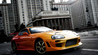 Yellow Toyota Supra Mk4 Wallpaper