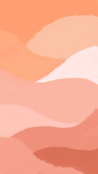 Aesthetic Pastel Orange Wallpaper