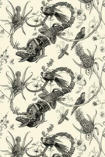 Timorous Beasties Wallcoverings Iguana Superwide Wallpaper