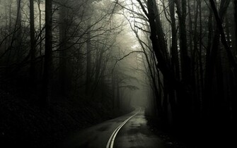 Scary Road Desktop Wallpaper