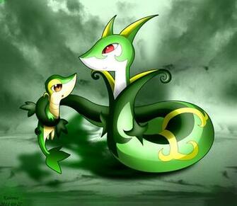 Snivy And Serperior By Kairouz