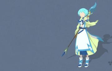 Wallpaper Girl Game Minimalism Eyes Anime Beautiful Pretty