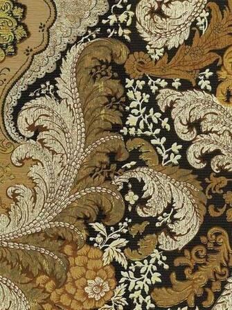 Black And Gold Americanblinds More Damask Wallpaper