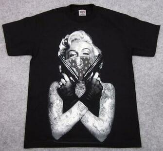 Bandana Marilyn Monroe Thug Gangster Shirt Pictures