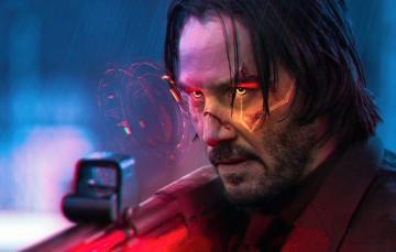 Wallpaper Gun Game Actor Weapon Eyes Power Man Cyberpunk