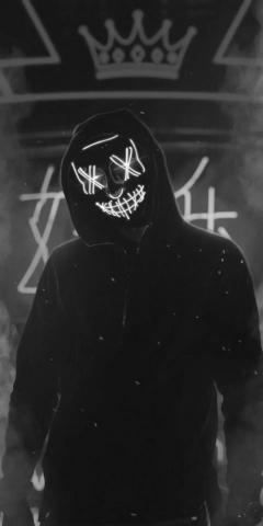 Attitude Led Mask Guy Dpz Ptofile Pic In Dark Phone