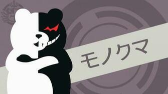Wallpaper Of Danganronpa Minimalist Monokuma Anime Background