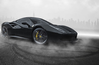 Ferrari Black Wallpaper HD Cars 4k Image