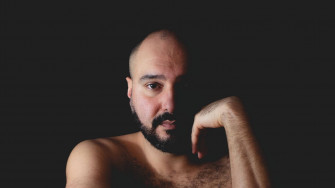 Bald Man Full Black Beard Wallpaper