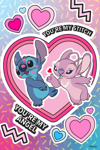 Valentine S Day Stitch And Angel Wallpaper iPhone Android