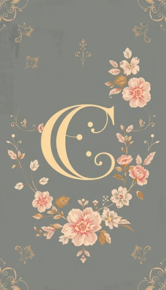 Letter C Monogram Wallpaper