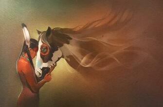 Horses Indian Animals Mood Western Nativew Horse Wallpaper