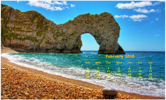 Monthly Desktop Calendar Wallpaper
