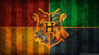Colored Four Houses Harry Potter iPad Wallpaper