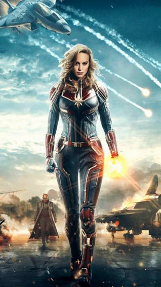 Captain Marvel Wallpaper iPhone 3d