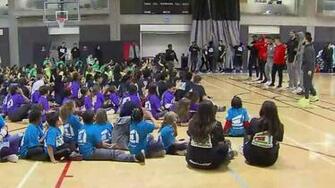 Raptors Surprise Kids At Mlse Launchpad