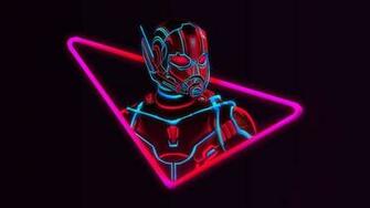 Neon Avengers Desktop Wallpaper Based On Artwork By