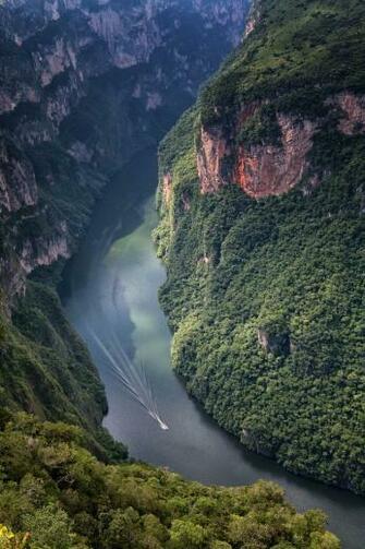 Sumidero Canyon Chiapas Mexico Paisajes Wallpaper Fondos