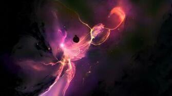 Outer Space Wallpaper Purple Joejesus Josef