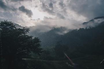 Dominican Republic Bonao Cloud Forest Rain Mountain Clouds