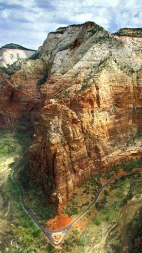 Angels Landing Zion National Park Nature Mobile Wallpaper
