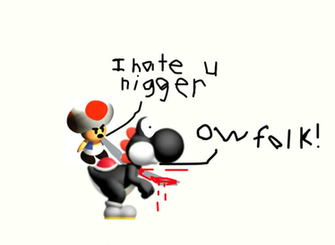 Toad Kills Black Yoshi By Giratina530