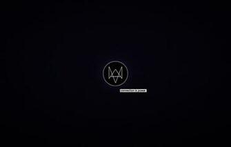 Wallpaper Watch Dogs Black Logo Game