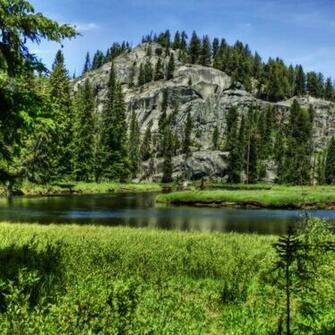 Mountain River iPad Wallpaper