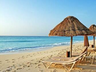 Beach Chairs Desktop Wallpaper HD