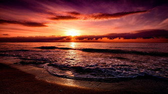 Beach Sunset Desktop Wallpaper