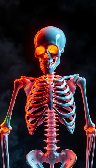 3d Skeleton Wallpaper