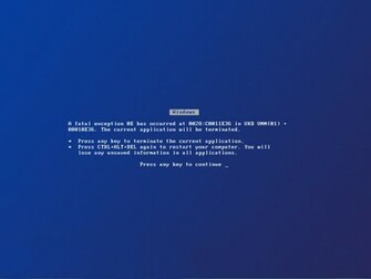 Blue Screen Wallpaper Of Death