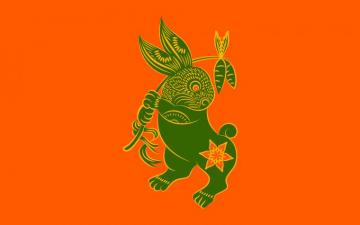 Chinese Zodiac Rabbit Wallpaper Stock Photos