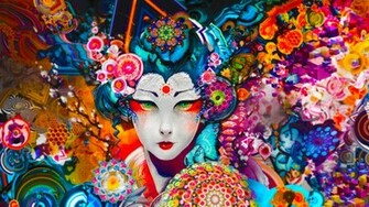 Artistic Oriental Wallpaper