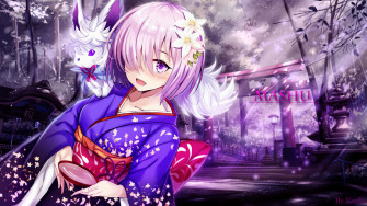 Purple Japanese Wallpaper