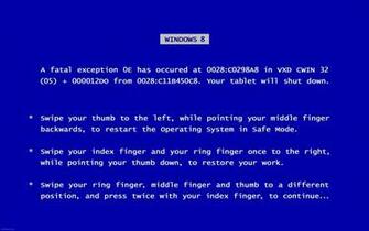 Blue Screen Error Wallpaper Image
