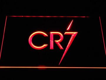 Real Madrid Cf Cristiano Ronaldo Cr7 Logo Led Neon