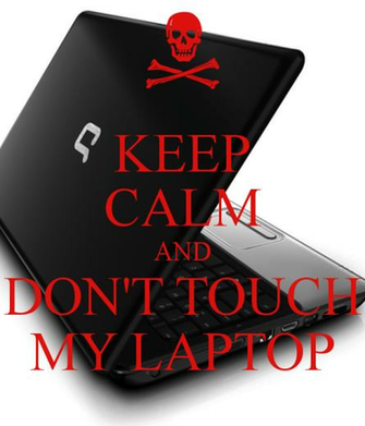 Keep Calm And Don T Touch My Laptop Carry On Image