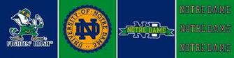 Notre Dame Fighting Irish Tall Wallpaper Border