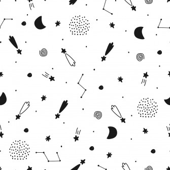 Cartoon Space Background Wallpaper
