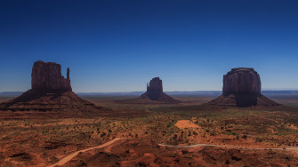 Usa Desert Horizon Landscape Nature Monument Valley HD Wallpaper