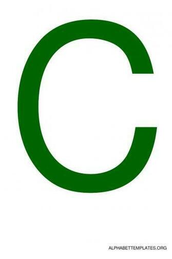 Alphabet Letter C Template Kids