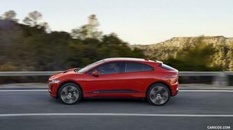 Jaguar I Pace Color Photon Red Side HD Wallpaper