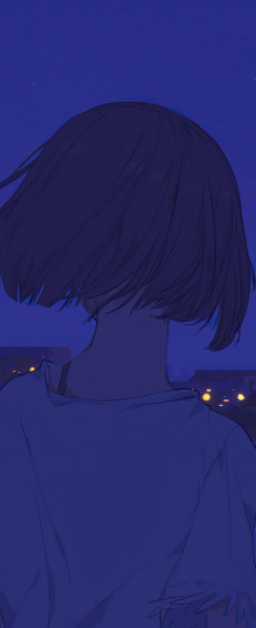 Blue Anime Aesthetic Wallpaper