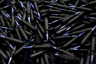 Black Guns Wallpaper Bullets