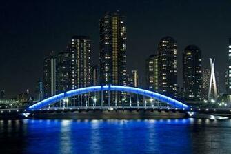 Bridge Eitai Tokyo Japan Night HD Wallpaper New