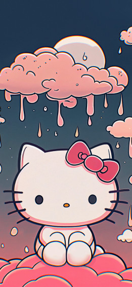 Hello Kitty Rainy Day Wallpaper Aesthetic 4k