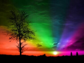 HD iPhone Cute Desktop Wallpaper Lighting Rainbow