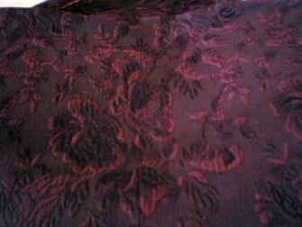 Brocade Damask Jacquard Fabrics Pack Upholstery Gothic Black Red