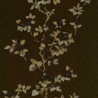 Orpheo Magnolia Blossom Brown Gold Wallpaper By P S